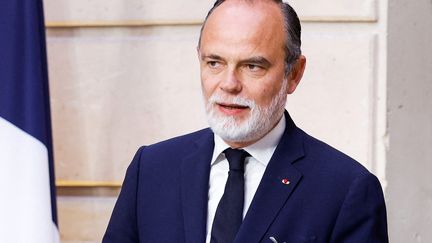 L'ancien Premier ministre Edouard Philippe à l'Elysée, le 7 mai 2022, lors de l'investiture d'Emmanuel Macron. (GONZALO FUENTES / AFP)
