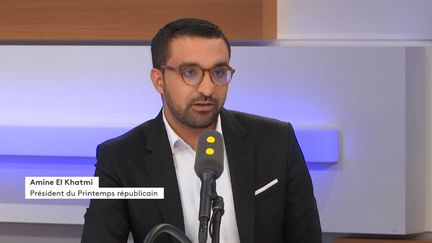 Amine El Khatmi, président du Printemps Républicain, invité de franceinfo le 6 novembre&nbsp;2019. (FRANCEINFO / RADIOFRANCE)