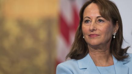 La ministre de l'Environnement, Ségolène Royal, lors de la conférence Our Ocean, à Washington (Etats-Unis), le 16 septembre 2016. (JIM WATSON / AFP)