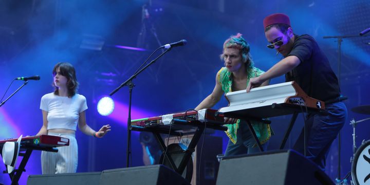 La Femme, samedi à Rock en Seine 2016.
 (Gilles Scarella / Studio FTV)