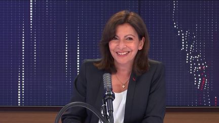 La maire PS de Paris, Anne Hidalgo était l'invitée du "8h30&nbsp;franceinfo",&nbsp;mercredi 23&nbsp;juin 2021. (FRANCEINFO / RADIOFRANCE)