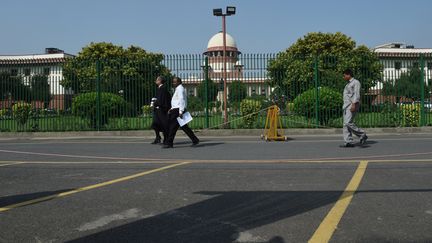 La Cour suprême de l'Inde, à New Delhi, le 27 septembre 2018. (MONEY SHARMA / AFP)