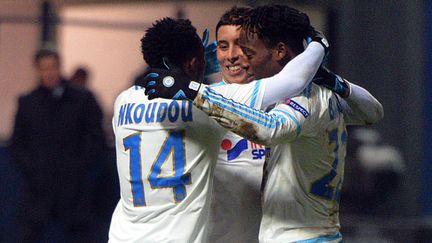 La joie des joueurs de l'OM