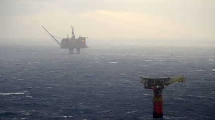 La plateforme Statfjord A, le 13 décembre 2007.&nbsp; (HOMMEDAL MARIT / SCANPIX NORWAY / AFP)