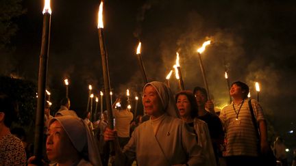 Les comm&eacute;morations des 70 ans du bombardement de Nagasaki (Japon), samedi 9 ao&ucirc;t 2015. (REUTERS )