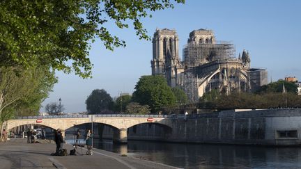 La cathédrale Notre-Dame de Paris, le 17 avril 2019. (ERIC FEFERBERG / AFP)