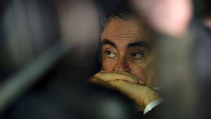 Carlos Ghosn, le 6 mars 2019 à Tokyo (Japon), après sa libération sous caution. (KAZUHIRO NOGI / AFP)