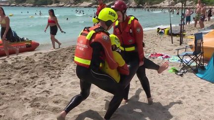 Les maîtres-nageurs participent à des stages sur trois jours pour être prêts à sauver des vies sur les plages cet été.&nbsp; (FRANCE 2)