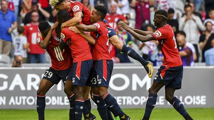 Le Losc a fait le plein de confiance lors de la 1ère journée de L1 face à Nantes (PHILIPPE HUGUEN / AFP)