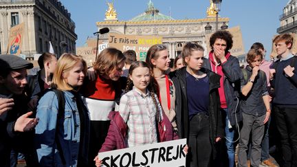 L'activiste pour le climat Greta Thunberg, le 22 février 2019 à Paris. (PHILIPPE WOJAZER / REUTERS)