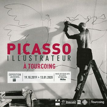 L'affiche de "Picasso Illustrateur" (MUba Tourcoing)