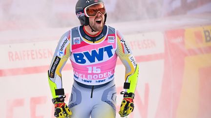 Aleksander Aamodt Kilde avait pris la cinquième place du second géant d'Adelboden le 9 janvier 2021. (FABRICE COFFRINI / AFP)