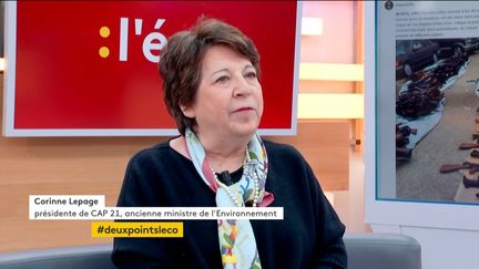 Invitée de Stéphane Dépinoy dans ":l'éco", Corinne Lepage, ancienne Ministre de l'environnement et présidente de CAP 21, est venue réagir à la privatisation d'ADP et au fichage des politiques et journalistes par Monsanto.