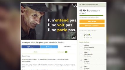 Une cagnotte en ligne a été lancée le 30 décembre 2018 pour aider un Algérien&nbsp;sourd, muet et aveugle. (GOFUNDME.COM)