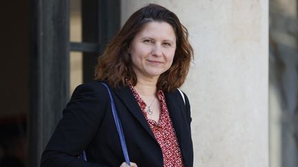 L'ancienne ministre des Sport, Roxana Maracineanu était l'invitée du Club info sur franceinfo. (LUDOVIC MARIN / AFP)