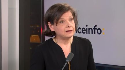 Anne-Gabrielle Heilbronner, présidente du Women's Forum for Economy and Society, le 28 novembre 2022. (FRANCEINFO / RADIO FRANCE)