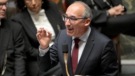 Paul Christophe, ministre des Solidarités, de l'Autonomie et de l'Égalité entre les femmes et les hommes, le 26 novembre 2024 à l'Assemblée nationale. (BERTRAND GUAY / AFP)