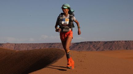 Gloria Nasr lors du dernier Marathon des Sables