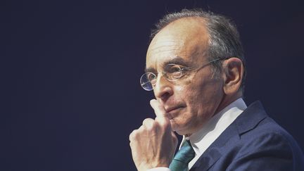 Former far-right presidential election candidate Eric Zemmour, December 4, 2022 at the Palais des Sports in Paris.  (FRANCOIS PAULETTO / HANS LUCAS / AFP)