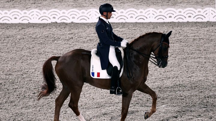 Alexandre Ayache aux Jeux olympiques de Tokyo, le 24 juillet 2021. (BEHROUZ MEHRI / AFP)