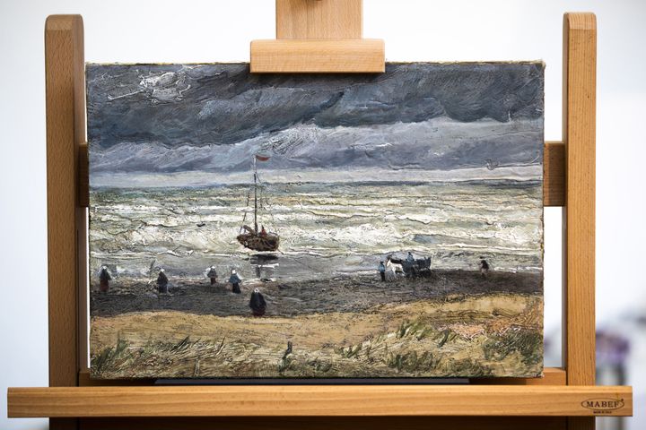 "Vue de la mer de Scheveningen" (1882) du peintre néerlandais Vincent Van Gogh (JEROEN JUMELET / ANP)