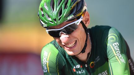 Pierre Rolland (Europcar) à l'arrivée à St-Jean de Maurienne (DE WAELE TIM / TDWSPORT SARL)