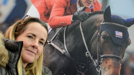 L'ancienne cavalière&nbsp;Amélie Quéguiner se bat depuis trois ans pour faire reconnaitre les violences sexuelles qu'elle aurait subies. (MEHDI FEDOUACH / AFP)