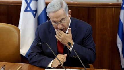 &nbsp; (Benjamin Netanyahu a mis en doute l'"impartialité" de l'initiative de Paris pour relancer l'effort de paix © MaxPPP)