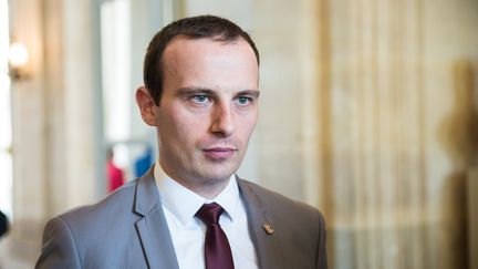 Fabien Di Filippo, secrétaire général adjoint des Républicains, député de Moselle, le 18 avril 2018. (ALEXIS SCIARD  / MAXPPP)