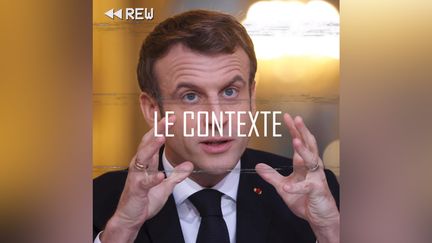 Emmanuel Macron lors de l'entretien accordé au "Parisien", le 5 janvier 2021. (FRANCEINFO / RADIO FRANCE)