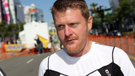 Le coureur am&eacute;ricai Floyd Landis, le 22 mai 2010 &agrave; Los Angeles. (DOUG PENSINGER/GETTY IMAGES/AFP)