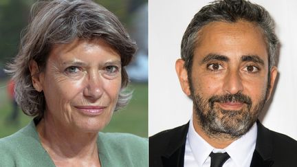 Véronique Cayla et Eric Toledano, les nouveaux patrons des César, élus le 29 septembre 2020 (ERIC PIERMONT / AFP)