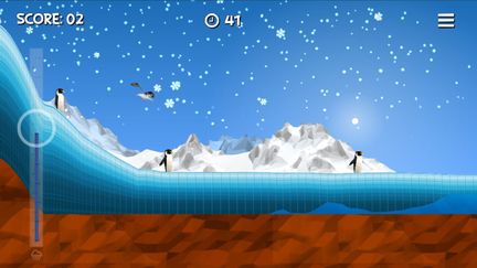 Le jeu "Ice Flows" a été créé pour&nbsp;sensibiliser les internautes à&nbsp;l'impact des changements climatiques en Antarctique. (ICE FLOWS)