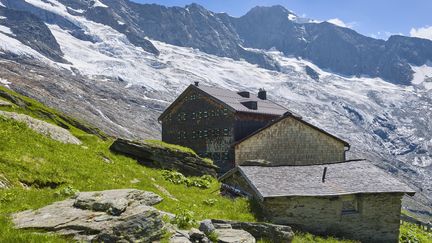 Le refuge de montagne Warnsdorfer Hütte, à Krimml, en Autriche le 2 juillet 2022. (HANNES BRANDSTATTER / MAXPPP)