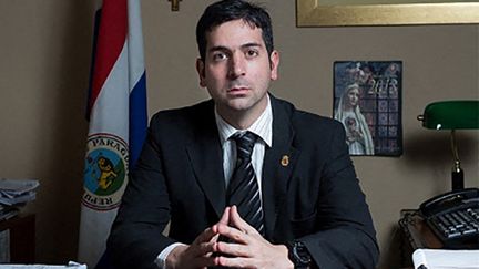 Une photo du&nbsp;procureur anti-drogue paraguayen Marcelo Pecci, communiqué par le ministère public mardi 10 mai 2022 après son assassinat. (MINISTERIO PUBLICO DE PARAGUAY / AFP)