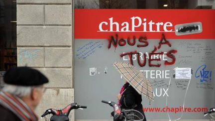 Une librairie Chapitre de Lyon, le 2 décembre 2013.
 (MaxPPP)