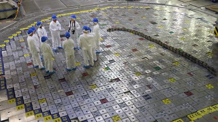 Des touristes participent au "Tour Tchernobyl" en Lituanie, où certaines scènes de la série ont été tournées.&nbsp; (PETRAS MALUKAS / AFP)