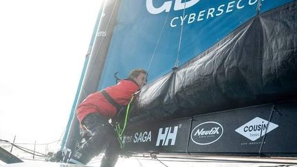 Thomas Ruyant à la manoeuvre (Pierre Bouras / TR Racing)