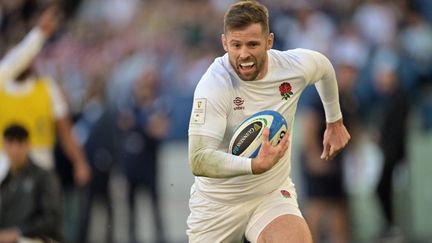 Elliot Daly lors de la victoire anglaise à Rome, le 3 février 2024. (ANDREAS SOLARO / AFP)