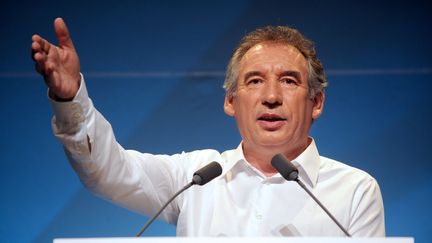 Fran&ccedil;ois Bayrou, le pr&eacute;sident du Modem, le 29 septembre 2013, &agrave; Guidel. (FRED TANNEAU / AFP)