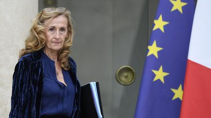 La ministre de la Justice, Nicole Belloubet, à l'Elysée à Paris, le 24 octobre 2018. (ERIC FEFERBERG / AFP)