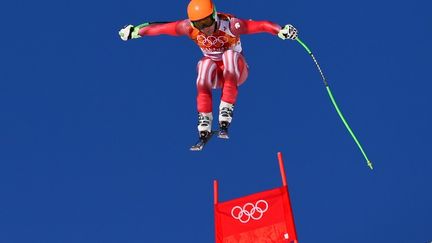 Sandro Viletta lors du super-combin&eacute; messieursde ski alpin, aux jeux Olympiques de Sotchi, le 14 f&eacute;vrier 2014. ( AFP )