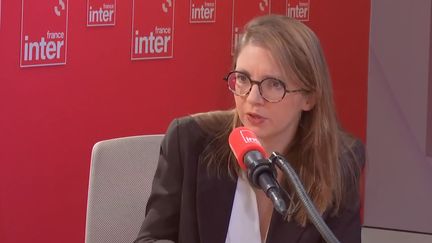 Aurore Bergé, ministre déléguée chargée de l'Égalité entre les femmes et les hommes, était l'invité de France Inter, vendredi 3 janvier. (FRANCE INTER)