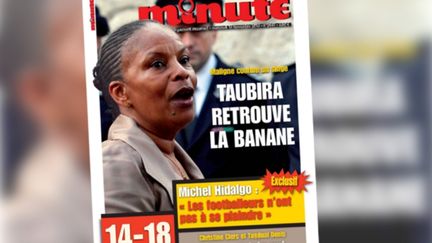 La une de l'hebdomadaire d'extr&ecirc;me droite "Minute", dat&eacute;e du 13 novembre 2013. (FRANCETV INFO)