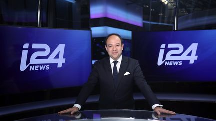 Frank Melloul, PDG de la chaîne d'information i24NEWS (Gideon Markowicz pour i24NEWS)