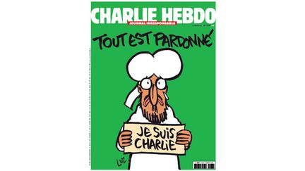 &nbsp; (La une de Charlie Hebdo de mercredi, préparée par les survivants de l'attentat de mercredi dernier © MAXPPP)