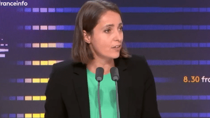 La secrétaire générale de la CGT, Sophie Binet, invitée franceinfo le 4 octobre 2023. (franceinfo)