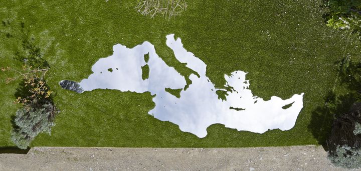 Mare Nostrum par Jean Denant au Prieuré de Serrabona à Boule d'Amont
 (M. Kérignard / Région L-R. -Inventaire général, 2015)