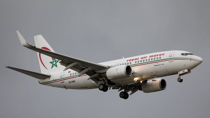 Boeing 737 de la Royal Air Maroc (RAM) atterrissant à Londres, le 28 octobre 2020.&nbsp; (MI NEWS / NURPHOTO)