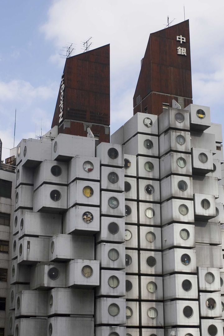 La "Nagakin Capsule Tower" à Tokyo.
 (JPDN/SIPA)